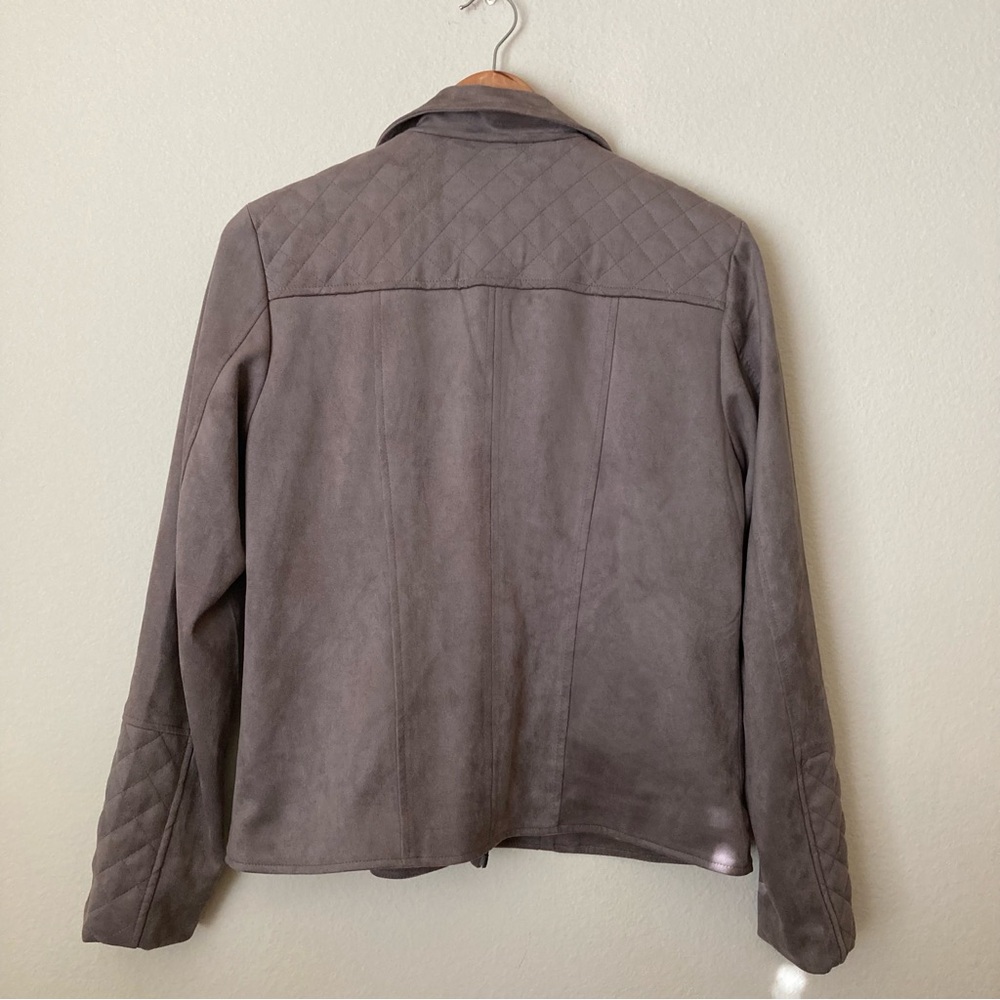 Kut from the Kloth Tan Faux Suede Moto Jacket - Picture 8 of 10